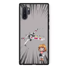 Cartoon SD Luke Skywalker Smartphone hoesje “Cartoon SD Luke Skywalker en X-Wing Mini Drone” – Star Wars parodie