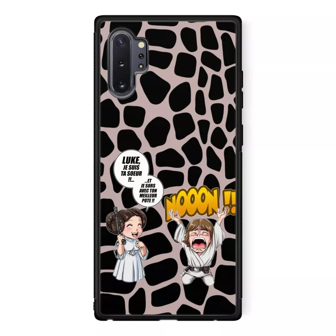 Coque pour téléphone portable Samsung Galaxy Note 10+ Parodie Star Wars Luke Life Episode II : Une soeur indigne :) - Leila Skywalker