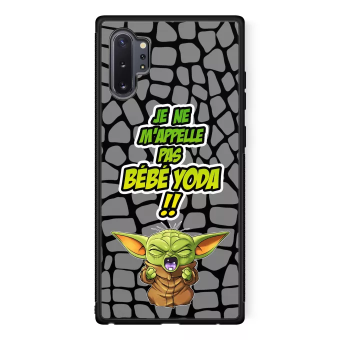 Coque pour téléphone portable Samsung Galaxy Note 10+ Parodie Star Wars Un cri du coeur et avec force ! - Grogu, Bébé Yoda, Baby Yoda
