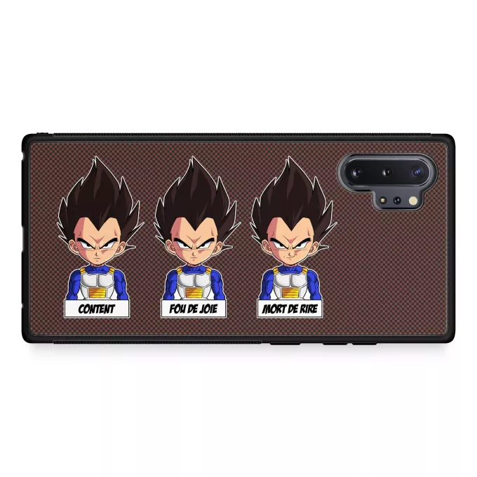 Coque pour téléphone portable Samsung Galaxy Note 10+ Parodie Dragon Ball Z - DBZ Un jeu d'acteur de niveau princier - Végéta