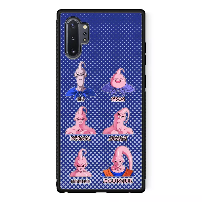 Coque pour téléphone portable Samsung Galaxy Note 10+ Parodie Dragon Ball Z - DBZ Un sacré caractères... - Boubou aka Majin Bou aka Super Bou aka Bouhan