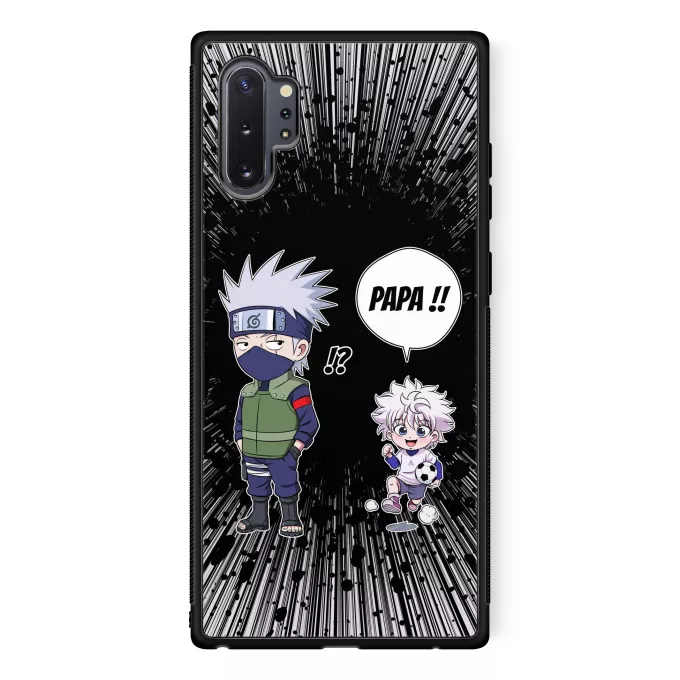 Coque pour téléphone portable Samsung Galaxy Note 10+ Parodie Naruto Papa Ninja ! - Kakashi, Kirua