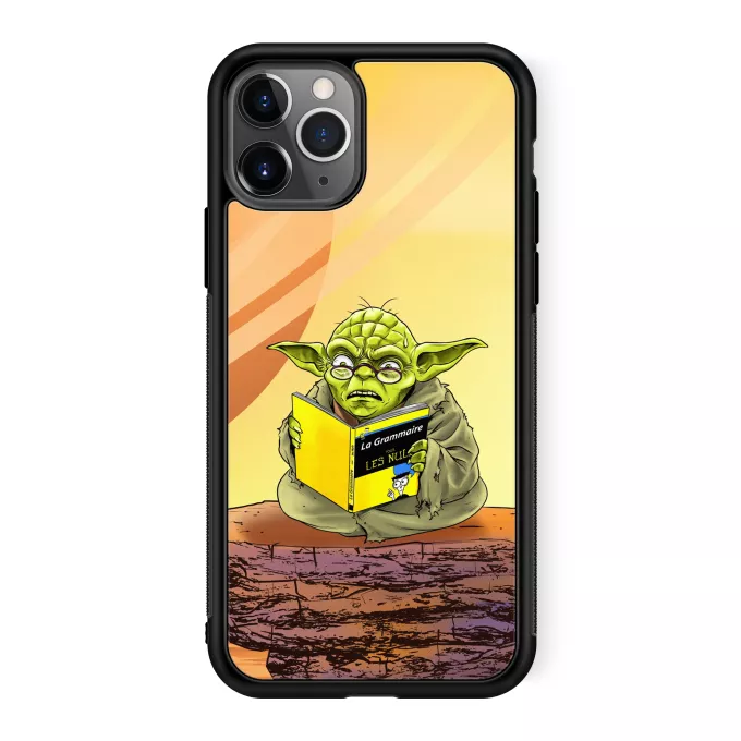 Coque pour téléphone portable iPhone 11 Pro Parodie Star Wars En grammaire, un zéro, il est... :) - Yoda