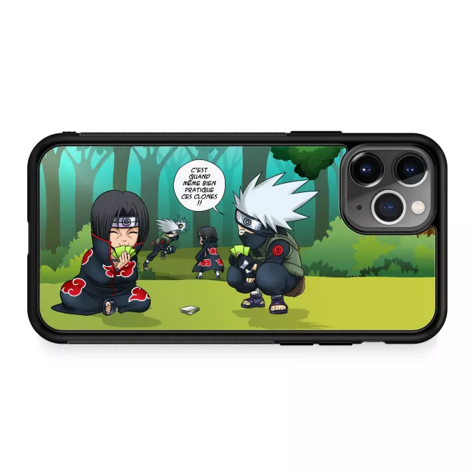 Coque pour téléphone portable iPhone 11 Pro Parodie Naruto Combat de Ninjas ! - Kakashi, Itachi