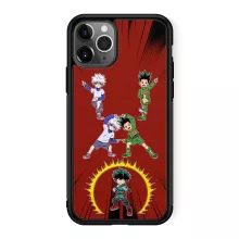 iPhone 11 Pro mobiltelefonsskydd (Svart) - My Hero Academia parodi - Gon, Killua och Deku (Izuku Midoriya) - Gon, Killua och Deku (Izuku Midoriya) (Tryckt i Frankrike)