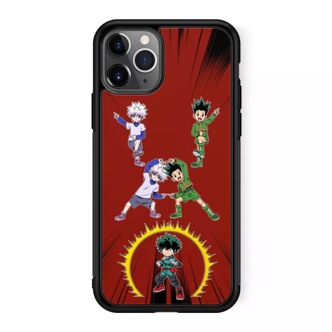 Fodral för iPhone 11 Pro Parodi My Hero Academia Gon, Killua och Deku (Izuku Midoriya)