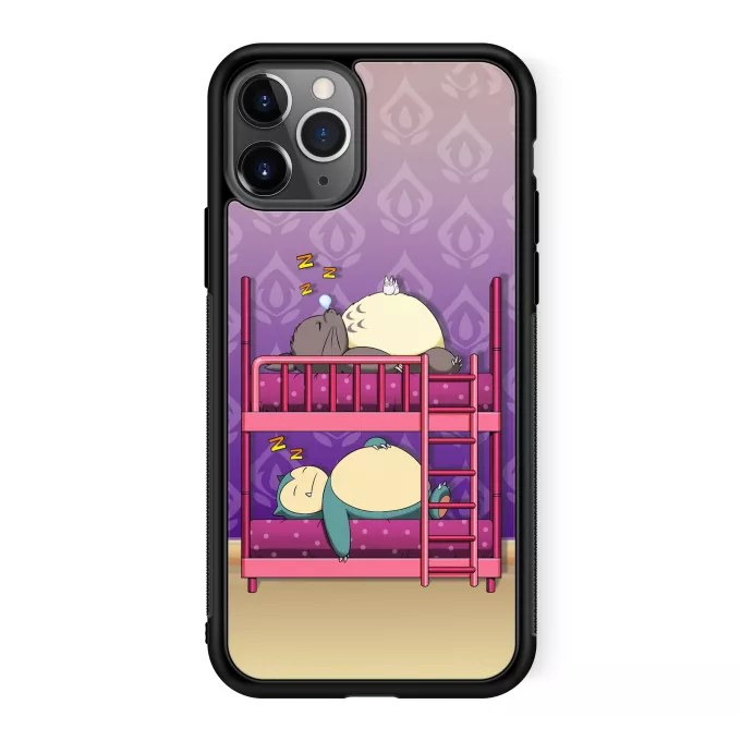Fodral för iPhone 11 Pro Parodi Pokémon Totoro och Snorlax