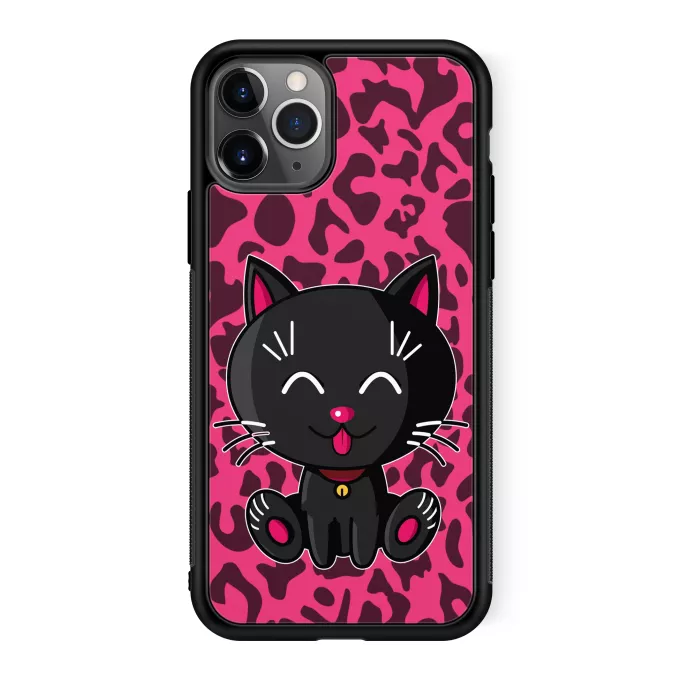 Coque pour téléphone portable iPhone 11 Pro Parodie Kawaii Baby Cats Kawaii Baby Cat (noir)