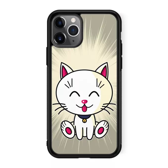 Coque pour téléphone portable iPhone 11 Pro Parodie Kawaii Baby Cats Kawaii Baby Cat (blanc)