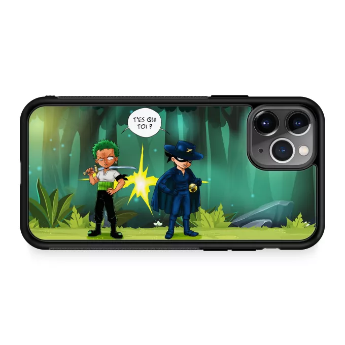 Coque pour téléphone portable iPhone 11 Pro Parodie One Piece D'un Z qui veut dire... - Zorro Roronoa