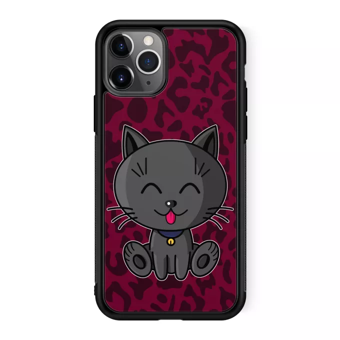 Coque pour téléphone portable iPhone 11 Pro Parodie Kawaii Baby Cats Kawaii Baby Cat (Bleu)