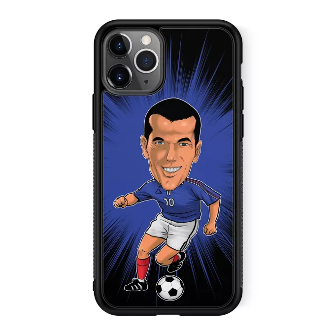 Coque pour téléphone portable iPhone 11 Pro Parodie Caricature de Stars Caricature SD Manga Stars Vol.8 ! - Caricature Stars - Zinedine Zidane
