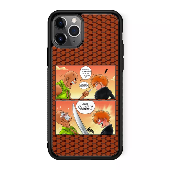 Coque pour téléphone portable iPhone 11 Pro Parodie Bleach Non, ça c'est un couteau ! - Ichigo Kurosaki