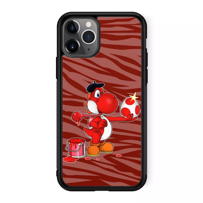 Custodia per iPhone 11 Pro Paoridia Yoshi Yoshi rosso