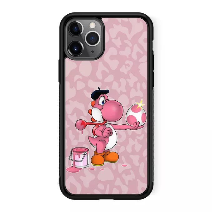 Custodia per iPhone 11 Pro Paoridia Yoshi Yoshi rosa