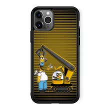 Smartphone hoesje “Minions en Homer Simpson” – Minions parodie