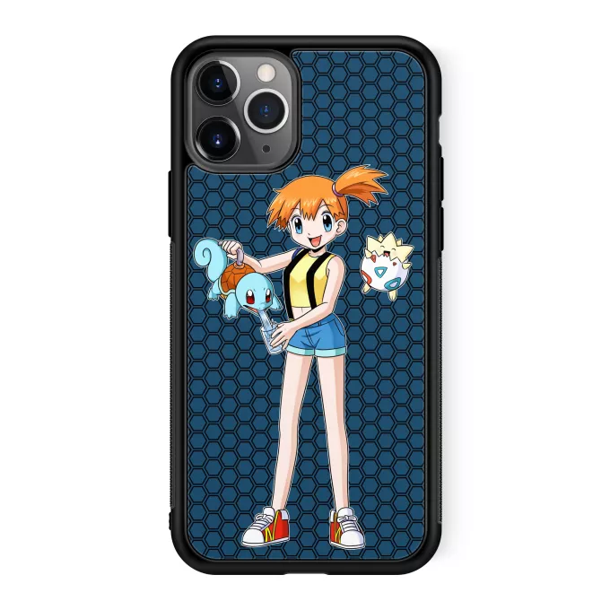 Fodral för iPhone 11 Pro Parodi Pokémon Togepi, Squirtle och Misty