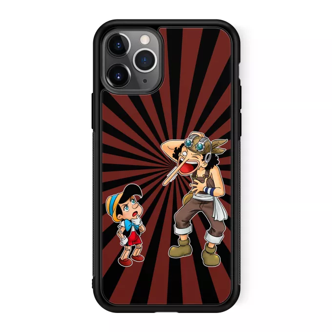 iPhone 11 Pro Handyhülle Parodie auf One Piece Lysop und Pinocchio - Piniocchio