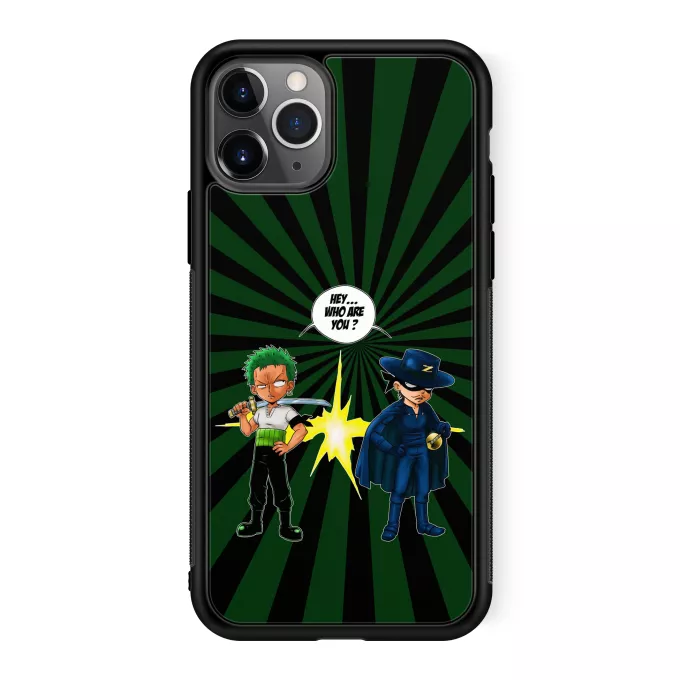 iPhone 11 Pro Phone Case Parody of One Piece Roronoa Zoro from Straw Hat Pirates Crew