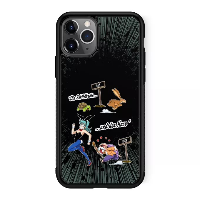 iPhone 11 Pro Handyhülle Parodie auf Dragon Ball Bulma und Muten Roshi