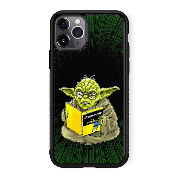 iPhone 11 Pro Handyhülle Parodie auf Star Wars Yoda - Grammatik für Dummies