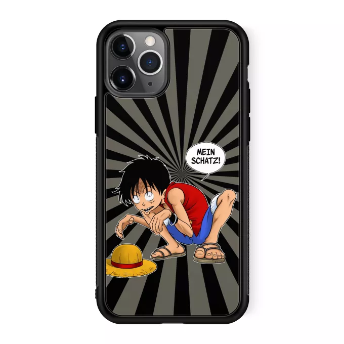 iPhone 11 Pro Handyhülle Parodie auf One Piece Ruffy Hak Versioni und Gollum