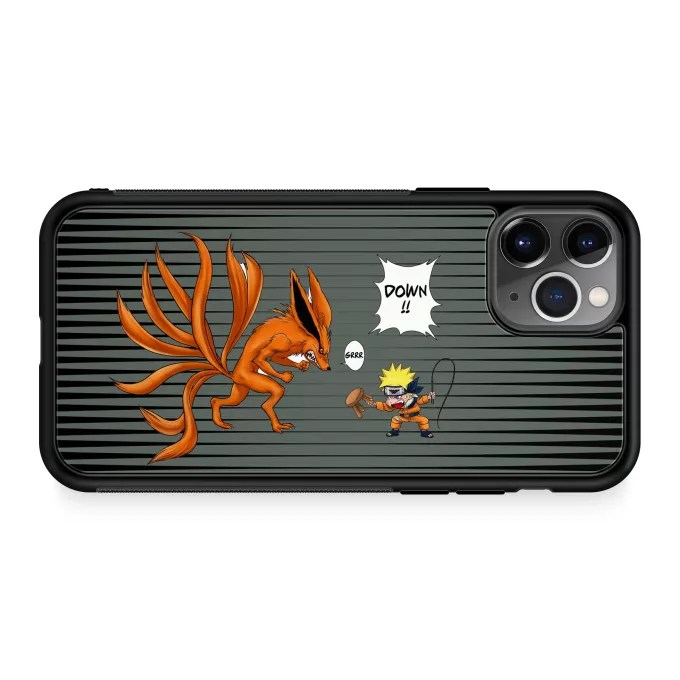 iPhone 11 Pro Phone Case Parody of Naruto Naruto and Kyubi