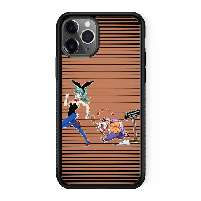 iPhone 11 Pro Phone Case Parody of Dragon Ball Master Roshi and Bulma