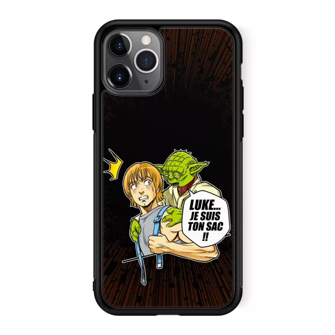 Coque pour téléphone portable iPhone 11 Pro Parodie Star Wars Luke... Je suis ton sac !! - Yoda, Luke Skywalker