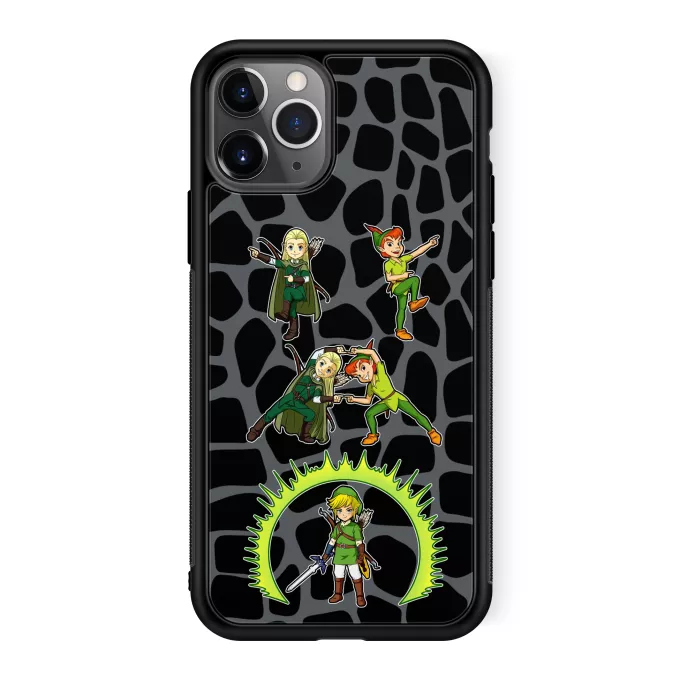 Estojo iPhone 11 Pro Paródia Zelda Link e Legolas