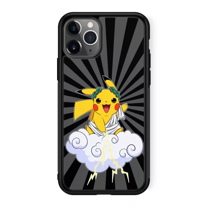iPhone 11 Pro Phone Case Parody of Pokémon Pikachu et Zeus