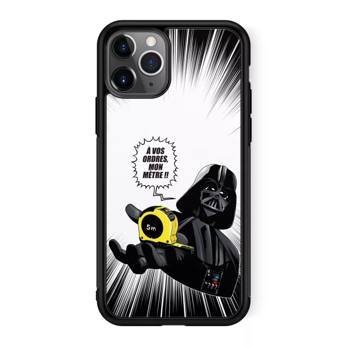 Coque pour téléphone portable iPhone 11 Pro Parodie Star Wars A vos ordres, mon Mètre... !! - Dark Vador