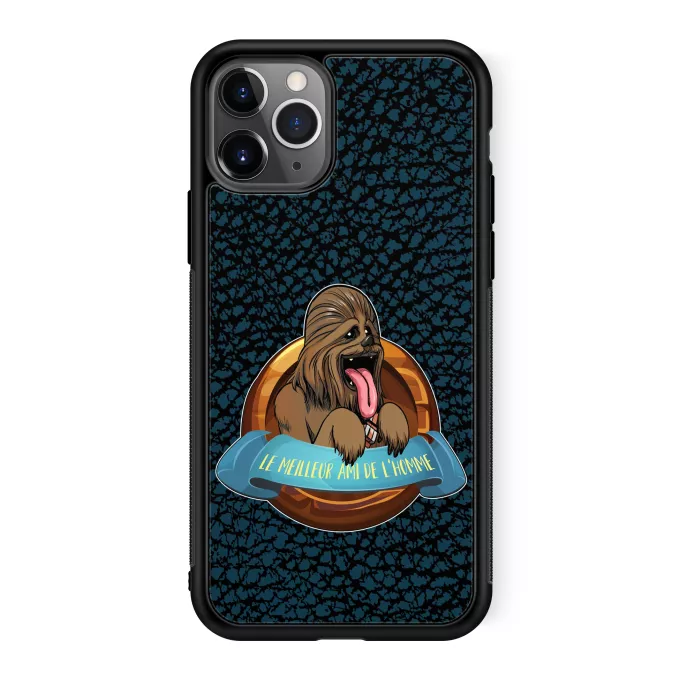 Coque pour téléphone portable iPhone 11 Pro Parodie Star Wars Le Meilleur Ami de l'Homme... - Chewbacca