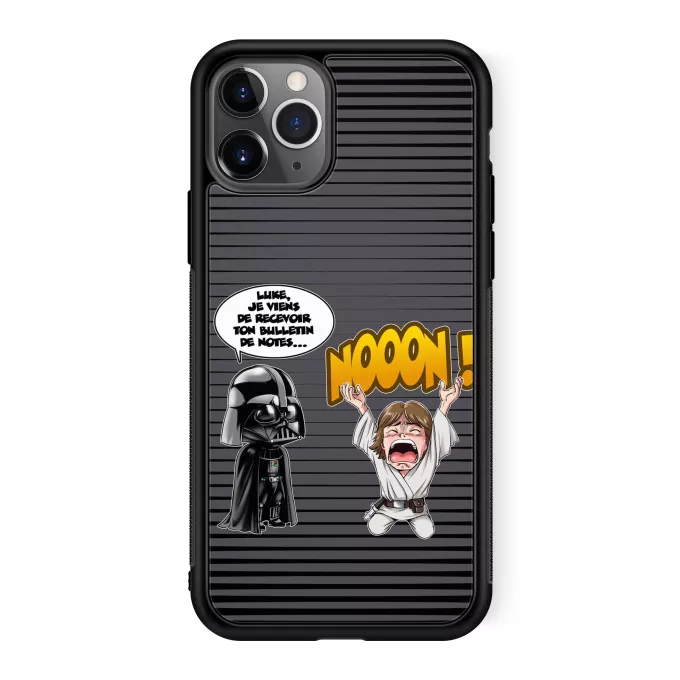 Coque pour téléphone portable iPhone 11 Pro Parodie Star Wars Luke Life Episode I : Un père qui craint :) - Luke Skywalker, Dark Vador