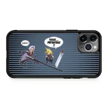 Coque Téléphone Portable Clad « Prétentieux !! » – Parodie Final Fantasy VII