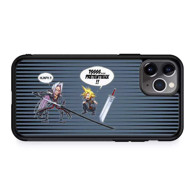 Coque pour téléphone portable iPhone 11 Pro Parodie Final Fantasy VII - FFVII Prétentieux !! - Clad, Sephiroth