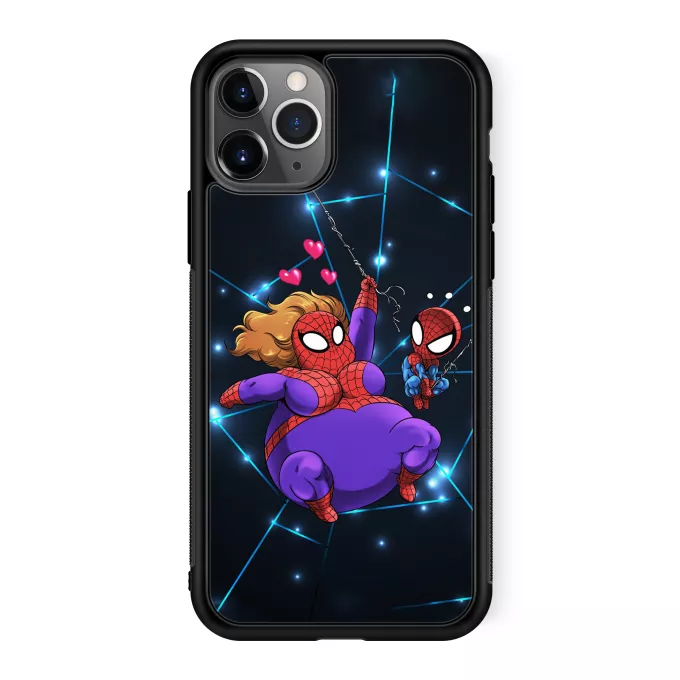 Fodral för iPhone 11 Pro Parodi Spindelmannen Spindelmannen och Spiderkvinna