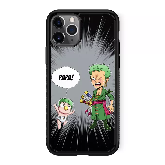 Coque pour téléphone portable iPhone 11 Pro Parodie One Piece Un fiston démoniaque !! - Zorro Roronoa, Baby Beel