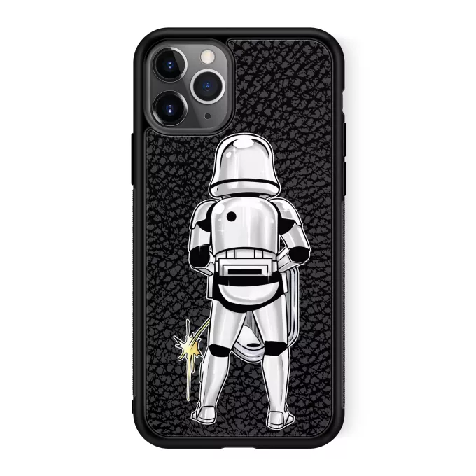 iPhone 11 Pro Phone Case Parody of Star Wars Imperial Stormtrooper