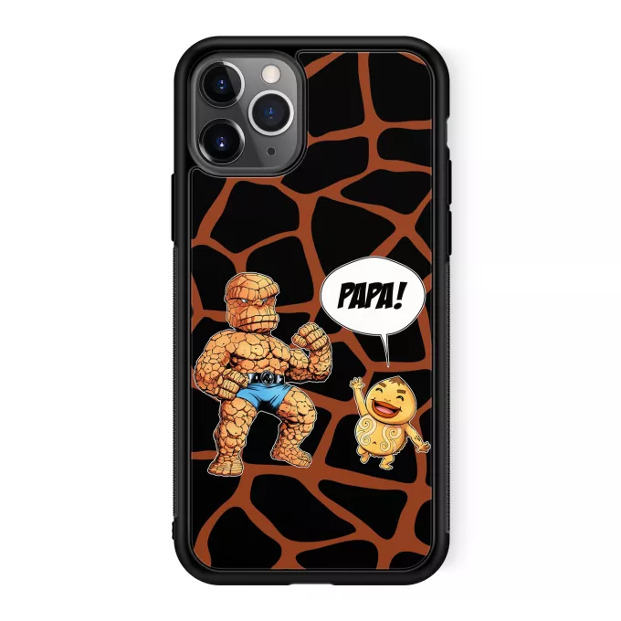Coque pour téléphone portable iPhone 11 Pro Parodie Zelda Un papa solide comme un roc ! - La Chose des 4 Fantastiques et un Goron