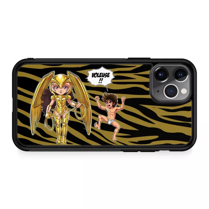 Coque pour téléphone portable iPhone 11 Pro Parodie Saint Seiya Voleuse d'armure ! - Wonder Woman 1984