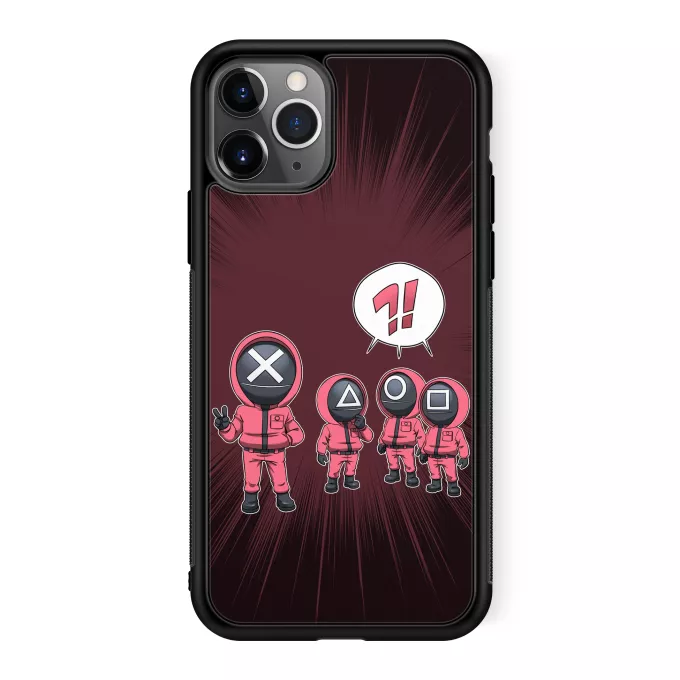 Coque pour téléphone portable iPhone 11 Pro Parodie Squid Game Squid Gamer - Squid Game Pink Soldiers