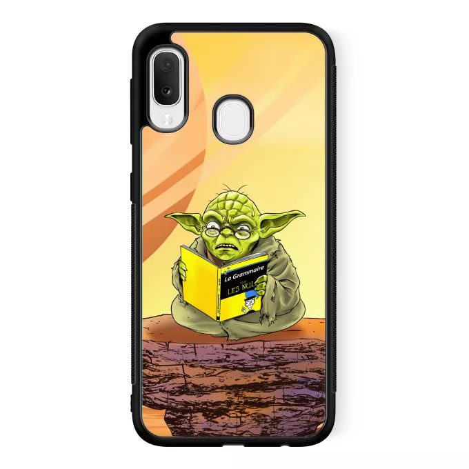 Coque pour téléphone portable Samsung Galaxy A20e Parodie Star Wars En grammaire, un zéro, il est... :) - Yoda