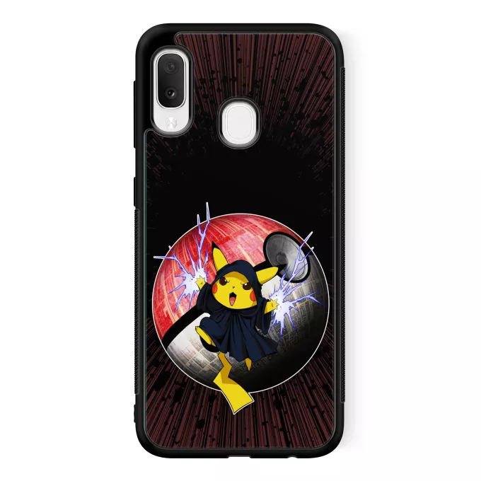 Fodral för Samsung Galaxy A20e Parodi Pokémon Pikachu och Palpatine