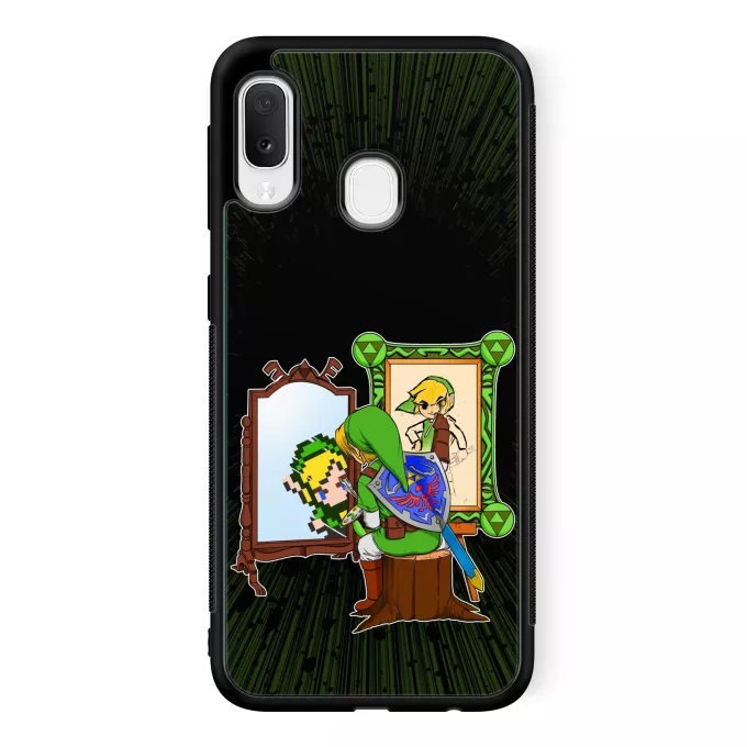 Estojo Samsung Galaxy A20e Paródia Zelda Link - Norman Rockwell style