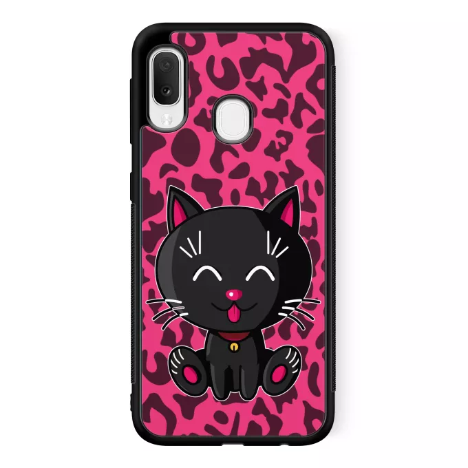 Coque pour téléphone portable Samsung Galaxy A20e Parodie Kawaii Baby Cats Kawaii Baby Cat (noir)