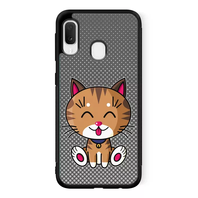 Coque pour téléphone portable Samsung Galaxy A20e Parodie Kawaii Baby Cats Kawaii Baby Cat (tigré)
