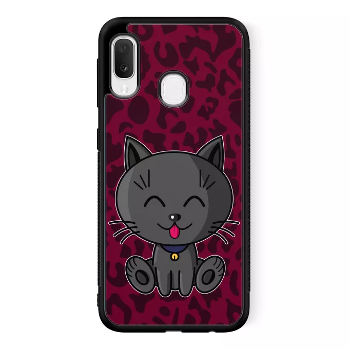 Coque pour téléphone portable Samsung Galaxy A20e Parodie Kawaii Baby Cats Kawaii Baby Cat (Bleu)