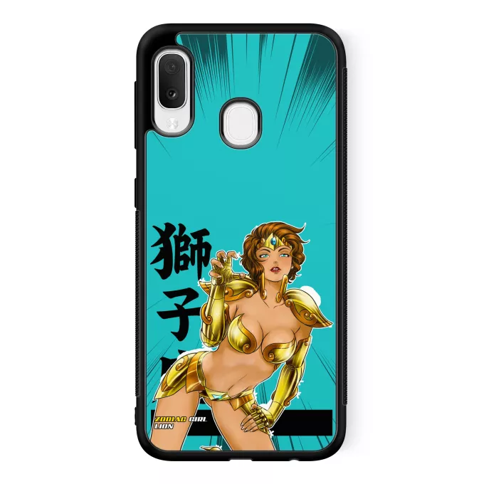 Coque pour téléphone portable Samsung Galaxy A20e Parodie Cosplay Girls La Sublime Indra née sous le signe du Lion ! - Manga - Cosplay Girls