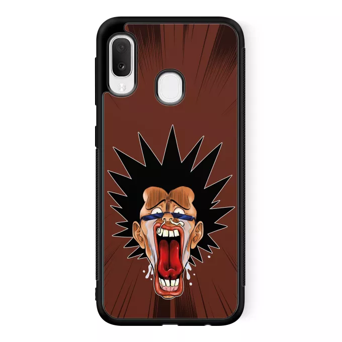 Coque pour téléphone portable Samsung Galaxy A20e Parodie Manga Design Grimaces Baka - Les Rois de la Grimace Vol.4